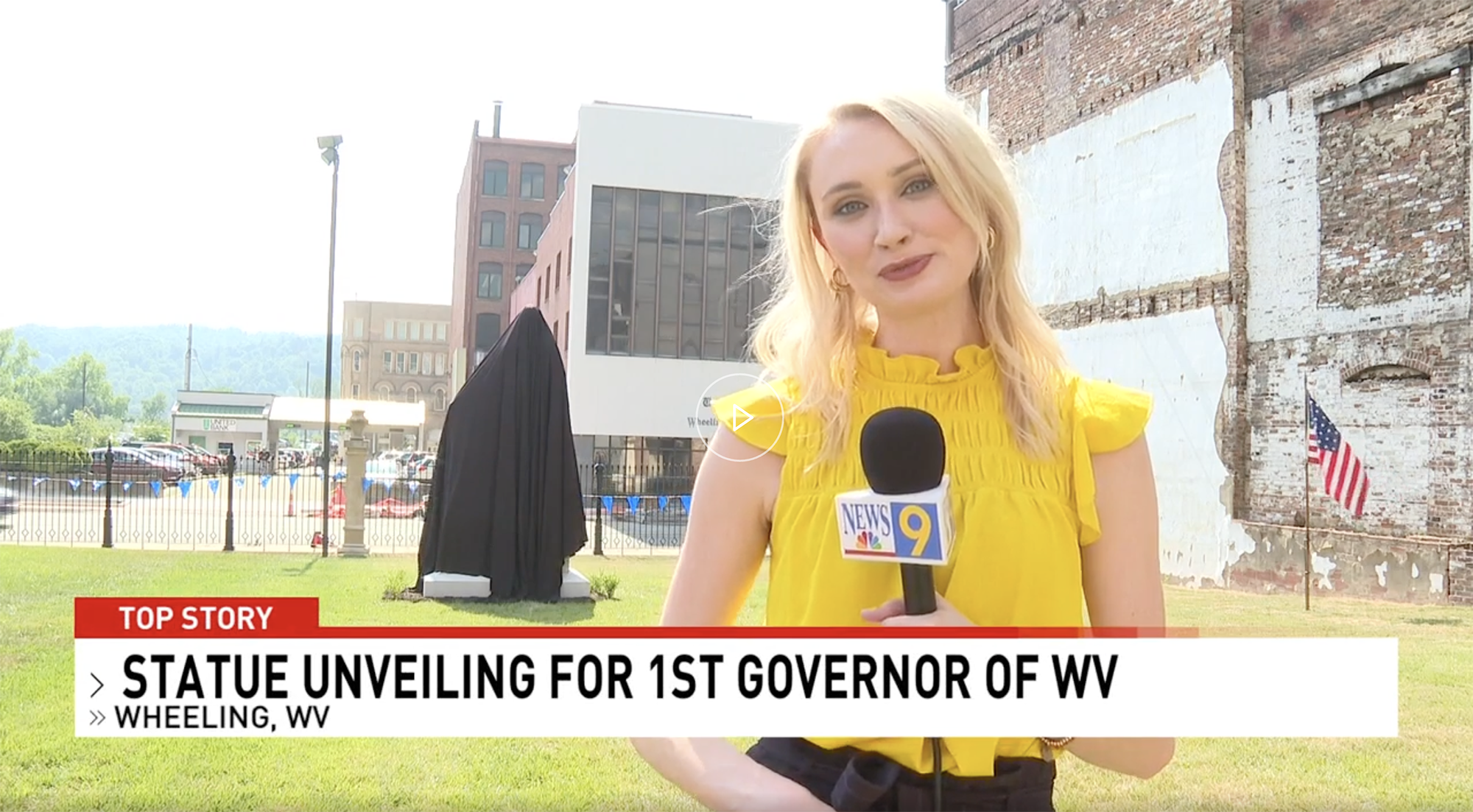 WTOV9: Wheeling celebrates West Virginia Day with unveiling of Governor Boreman statue