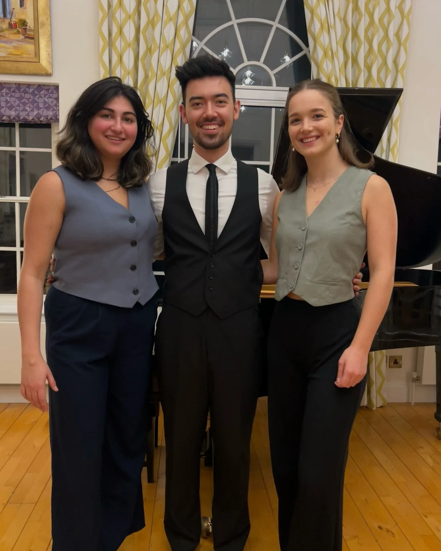 We now go by the Waistcoat Trio&hellip; 🤪

We had a great weekend performing and rehearsing at the Old Orchard concert series near Reading 🏊&zwj;♀️🐟🍷🤔🃏💤☕️🧩🔫🎻💨🎹📯🏋️🧖🚭

#waistcoat #waistcoatwednesday #trio #chambermusic #horntrio #pianis
