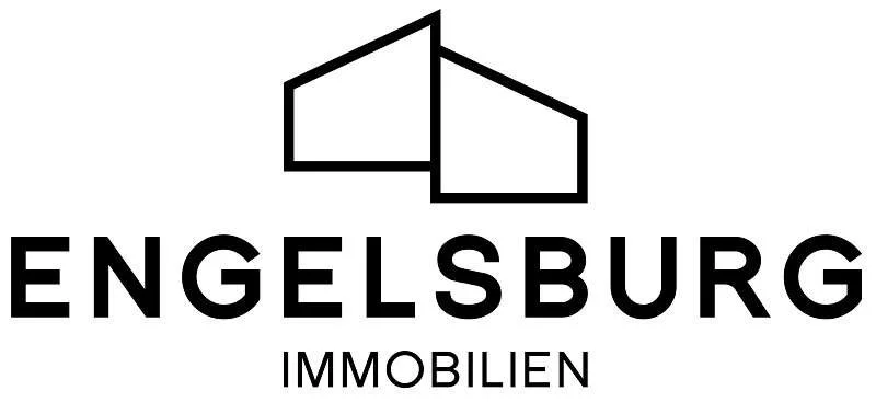 Logo von Engelsburg Immobilien, bestehend aus zwei geometrischen Figuren und dem Namen in Text.