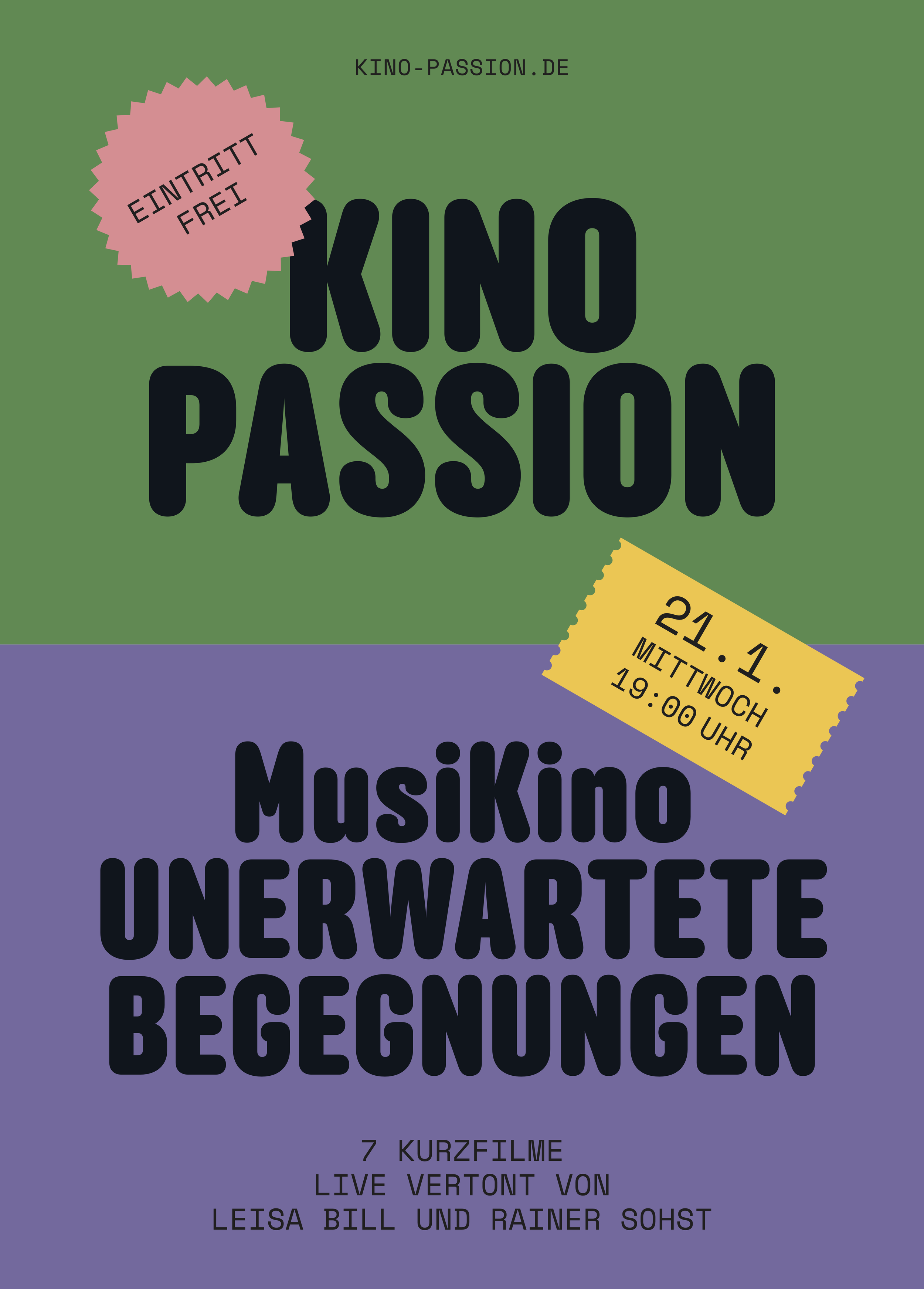 Stummfilmvertonung von MusiKino im Januar 2026