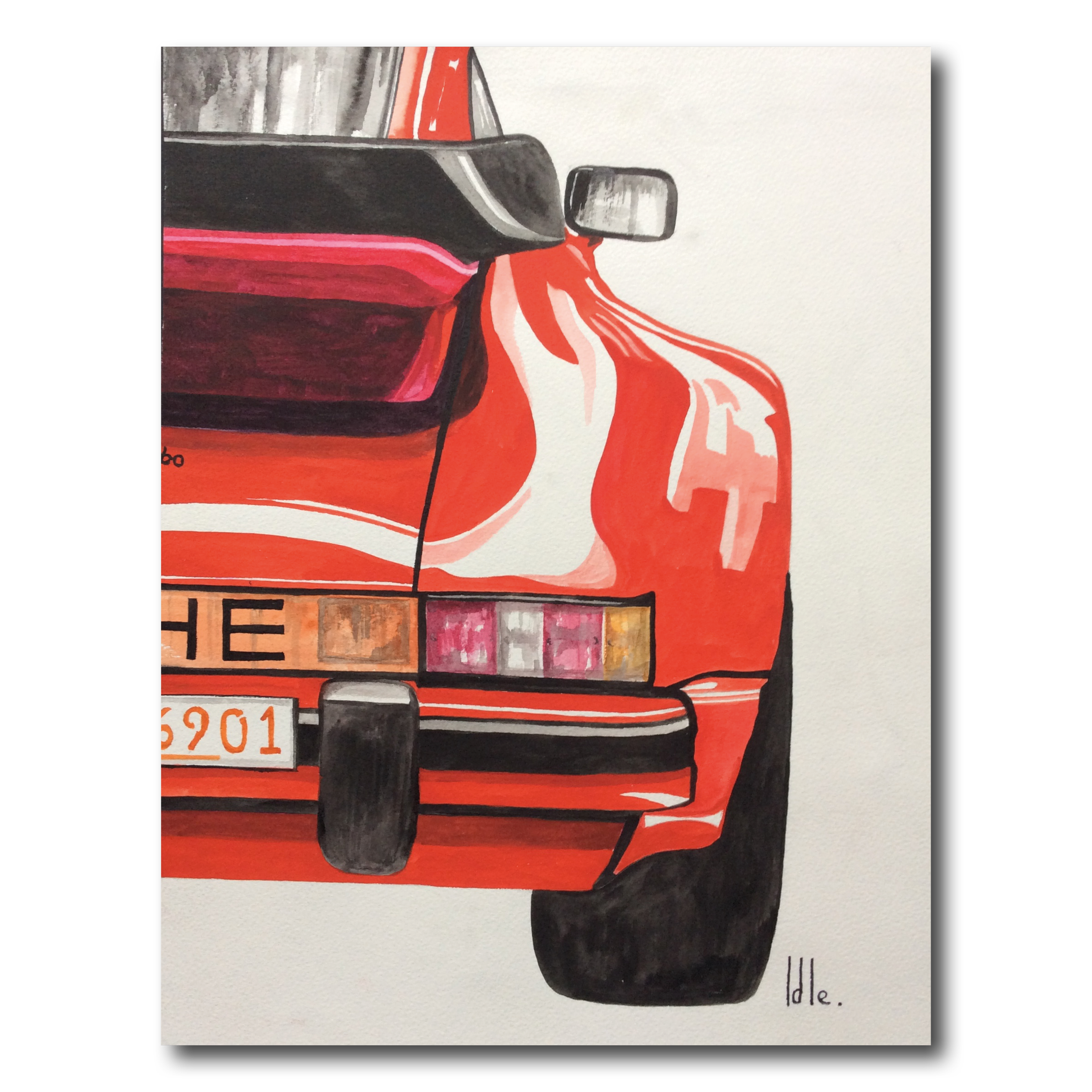 Rear Porsche