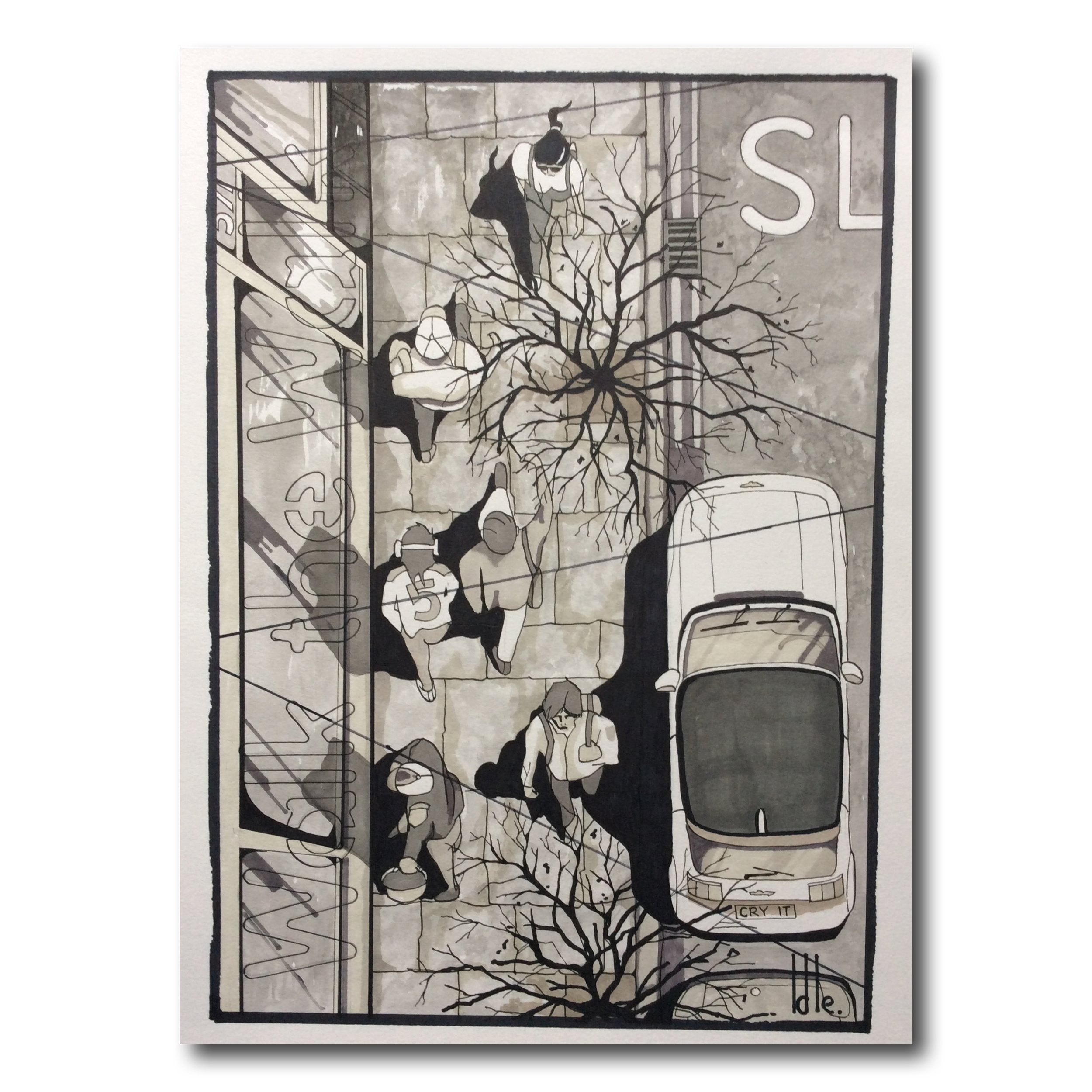 Street Scene, London (above)