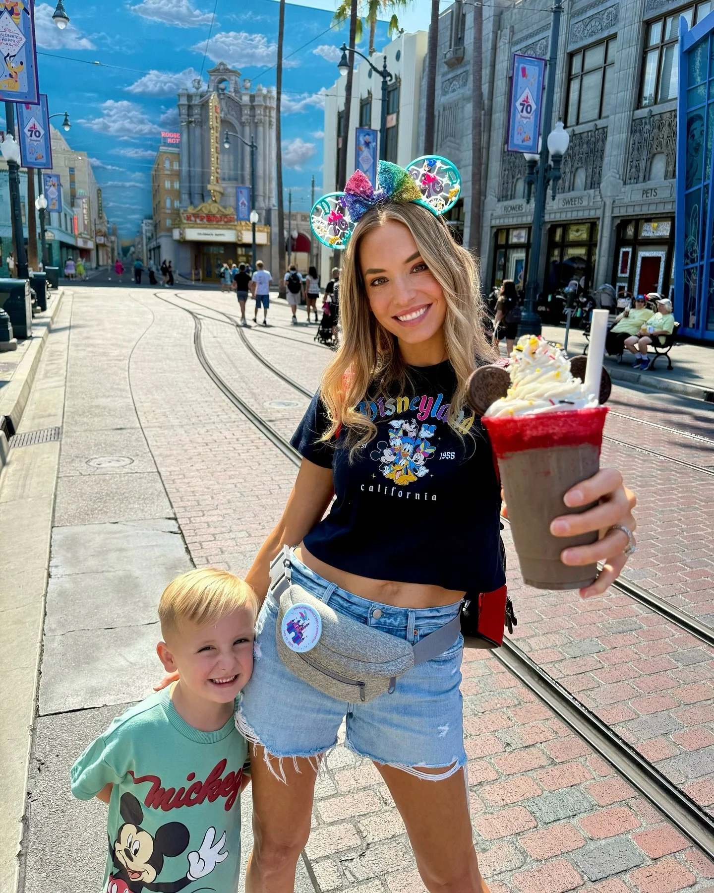 Celebrating Disneyland&rsquo;s 70th anniversary with my favorite big brother! So excited to be here 🥹