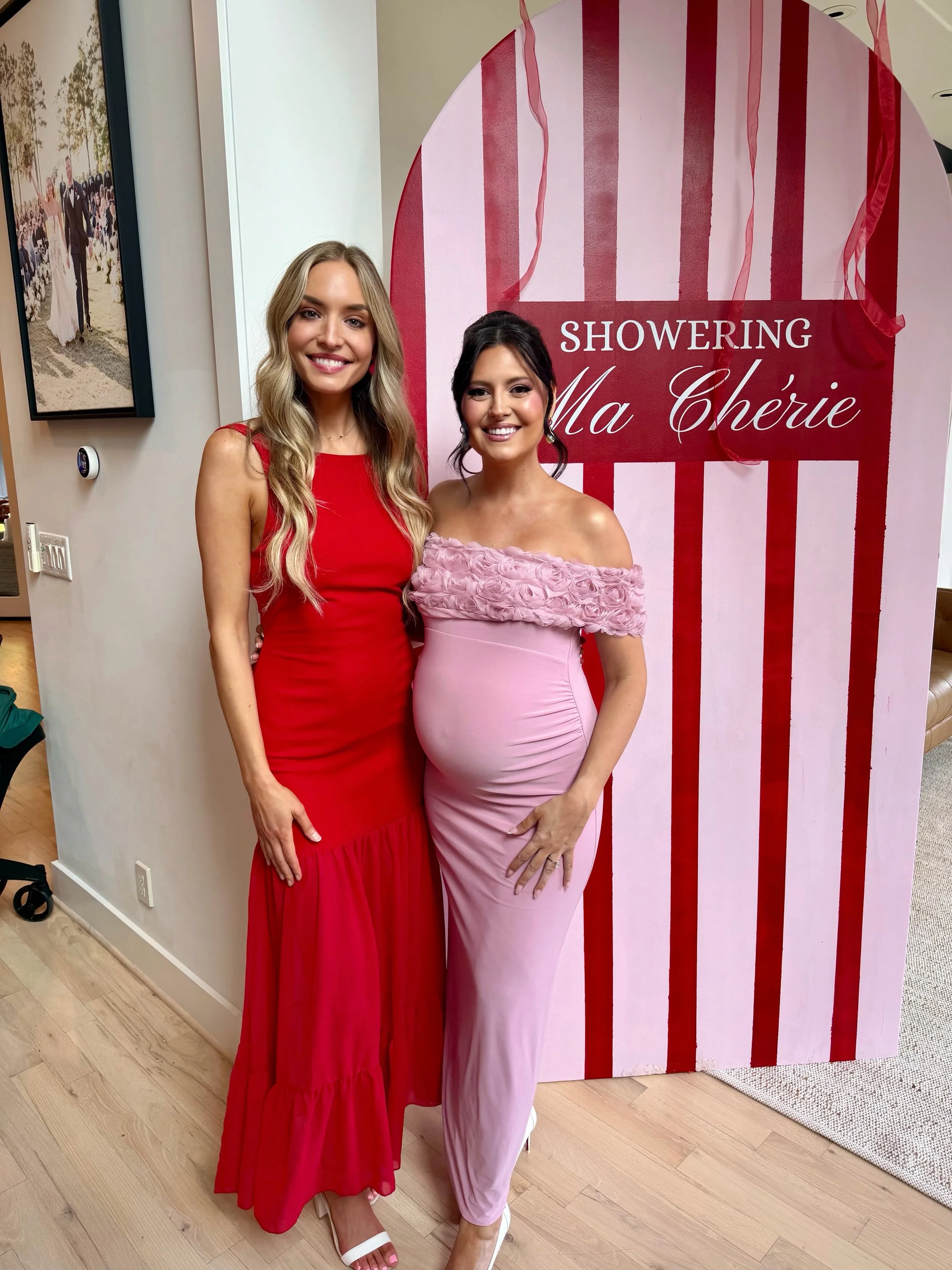 Showering Baby Celine! Welcome to the kid crew @jacquelinedavisshelton we love you! Celine is going to fit right in!