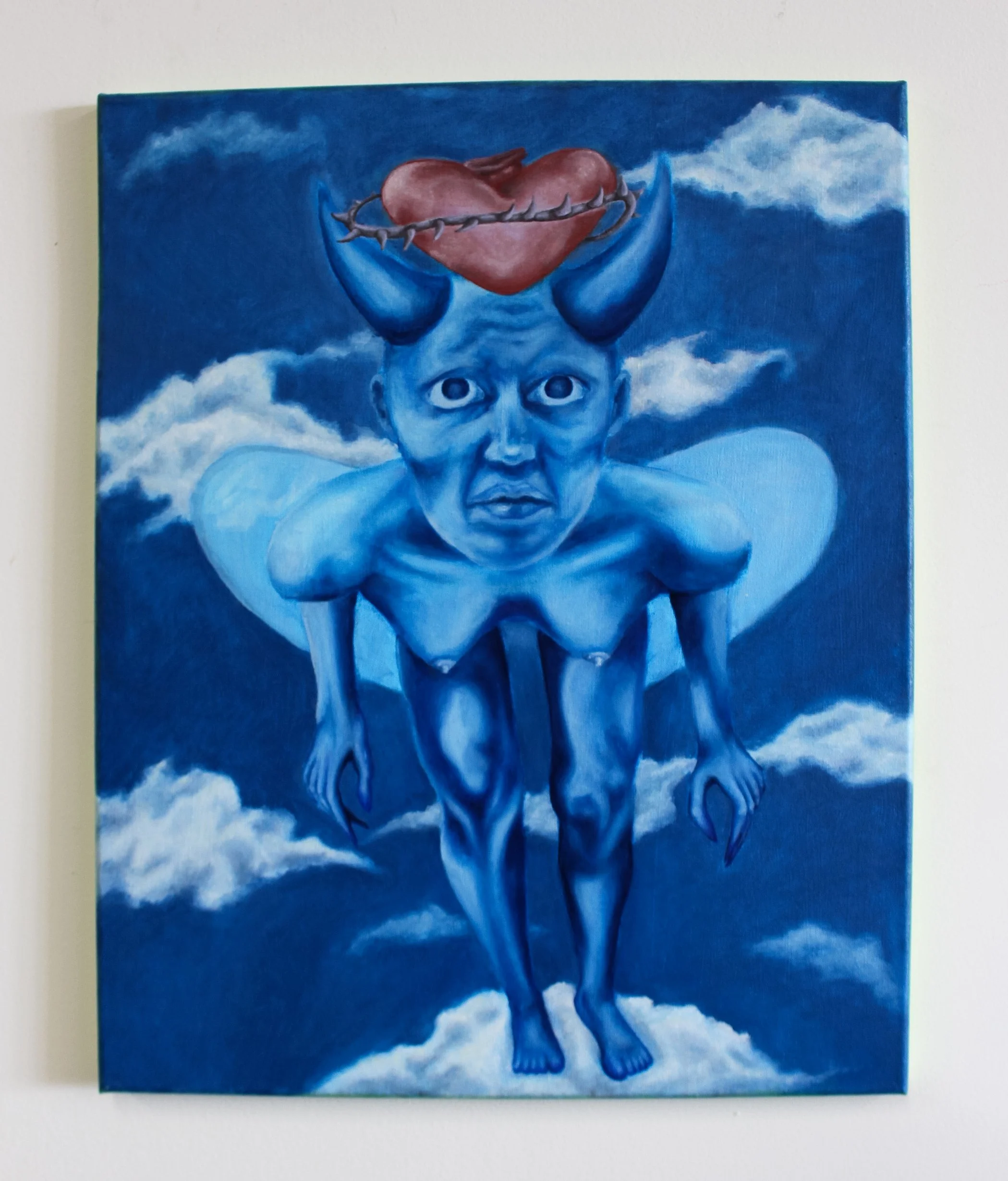 "book of blues", 16x20 inches, oil on canvas
