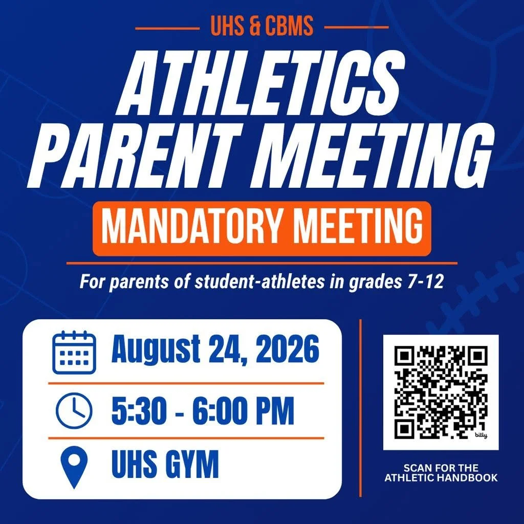 Athletics Parent Meeting at Open House