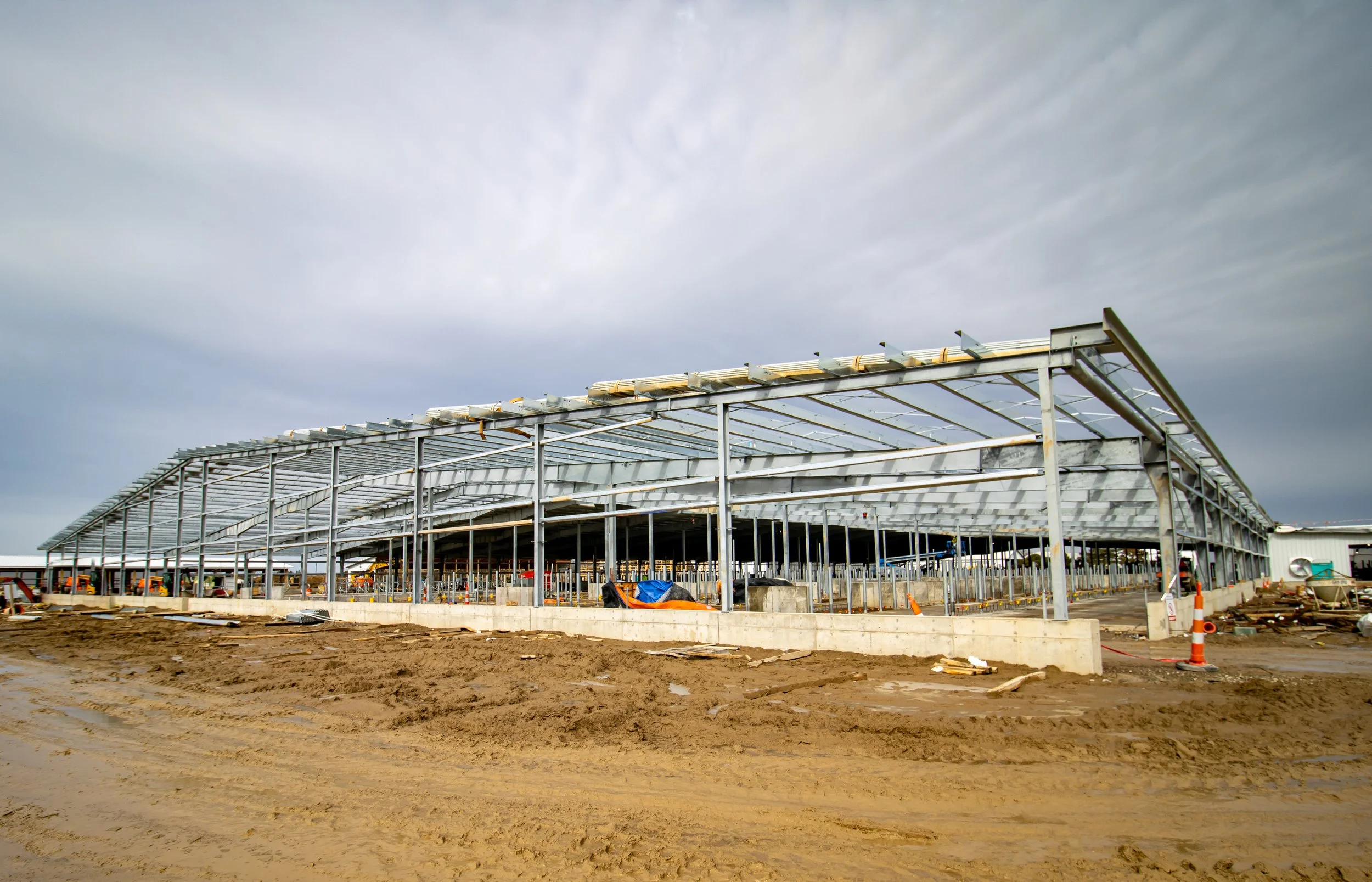 MSU Dairy facility under construction by FCC Construction