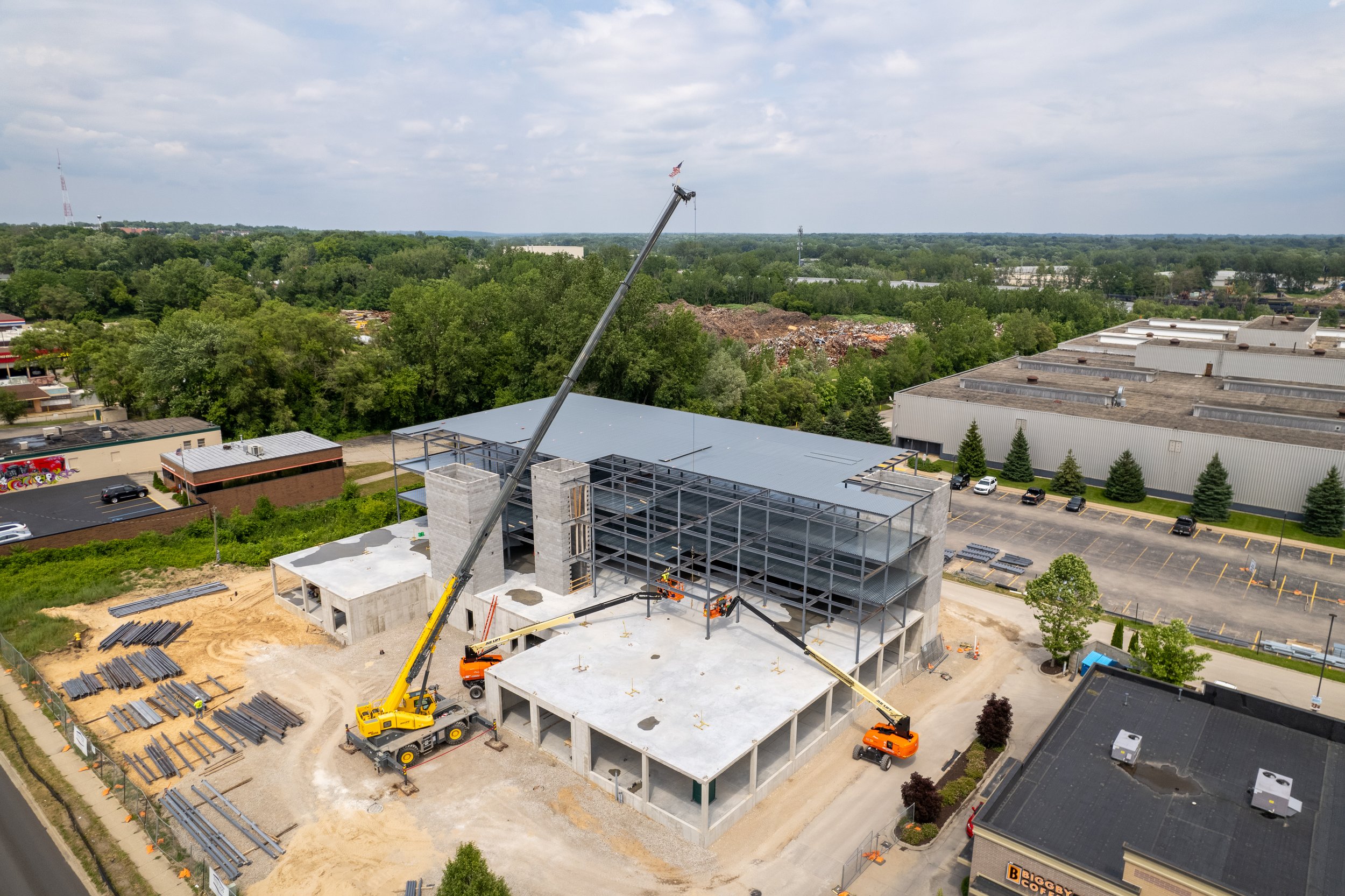 Completed U-Haul storage facility in Walker Michigan