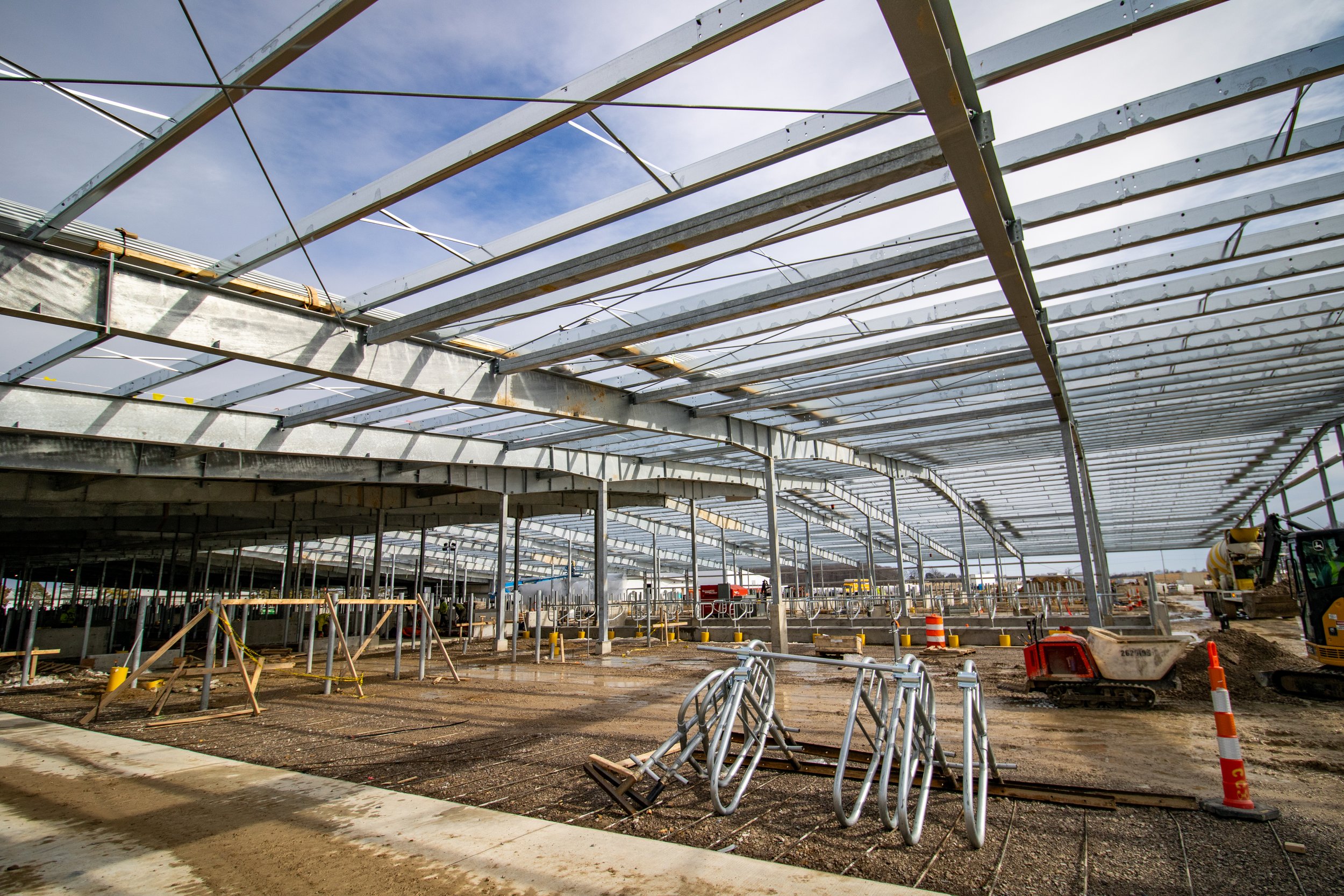 MSU Dairy facility under construction by FCC Construction
