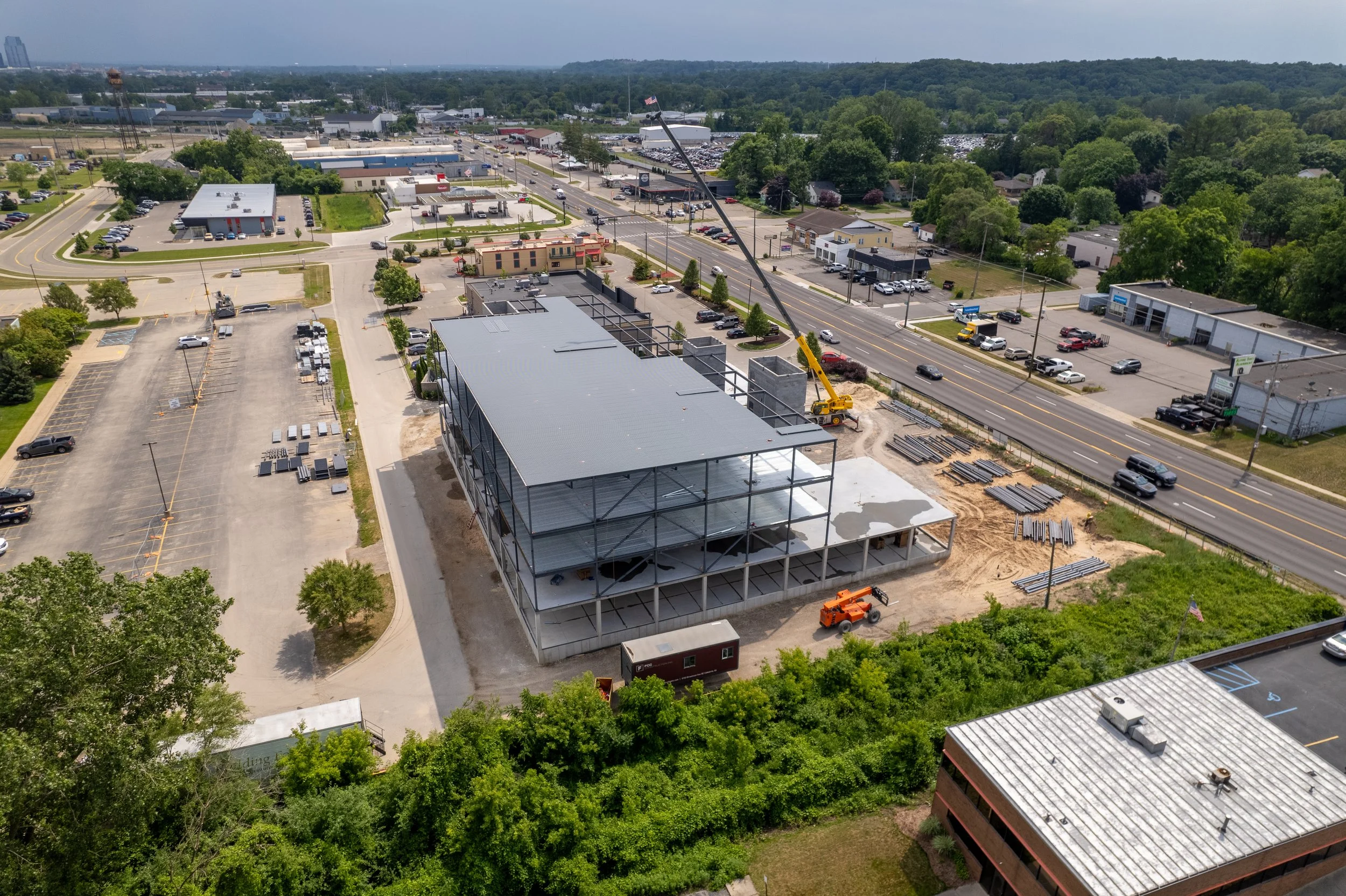 Completed U-Haul storage facility in Walker Michigan