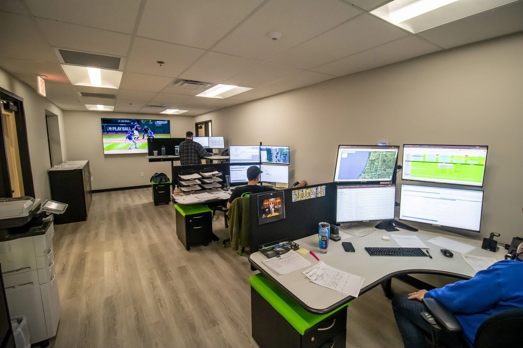 Two-story office addition constructed by FCC Construction to expand AFX’s operational facility in Byron Center, Michigan.