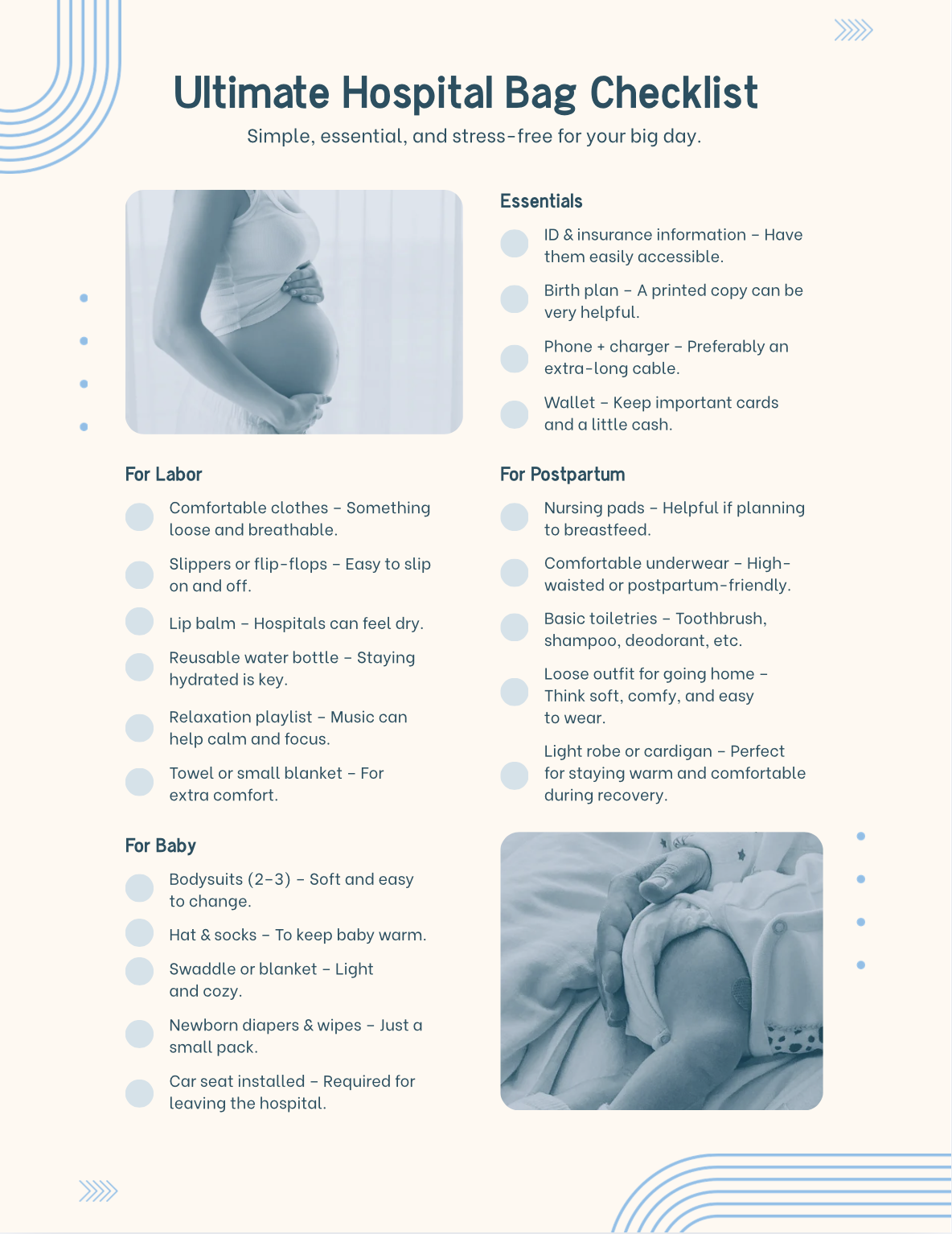 Ultimate Hospital Bag Checklist