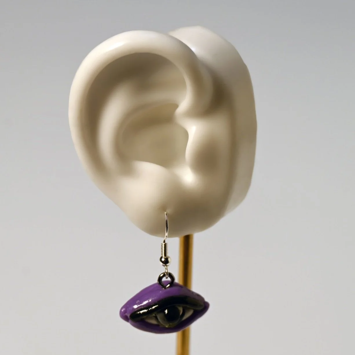 Purple Eye Earrings