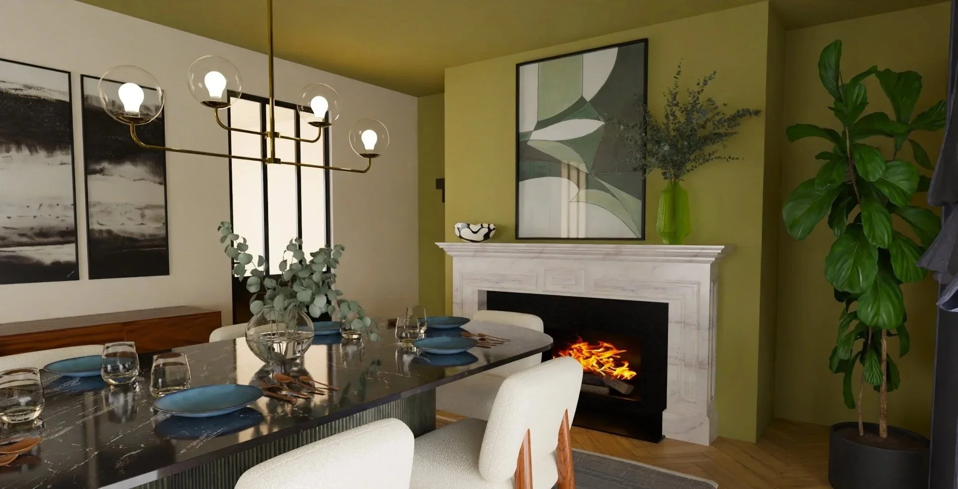 Cas de figure 1 - Logement neuf - APRÈS - Salle à manger