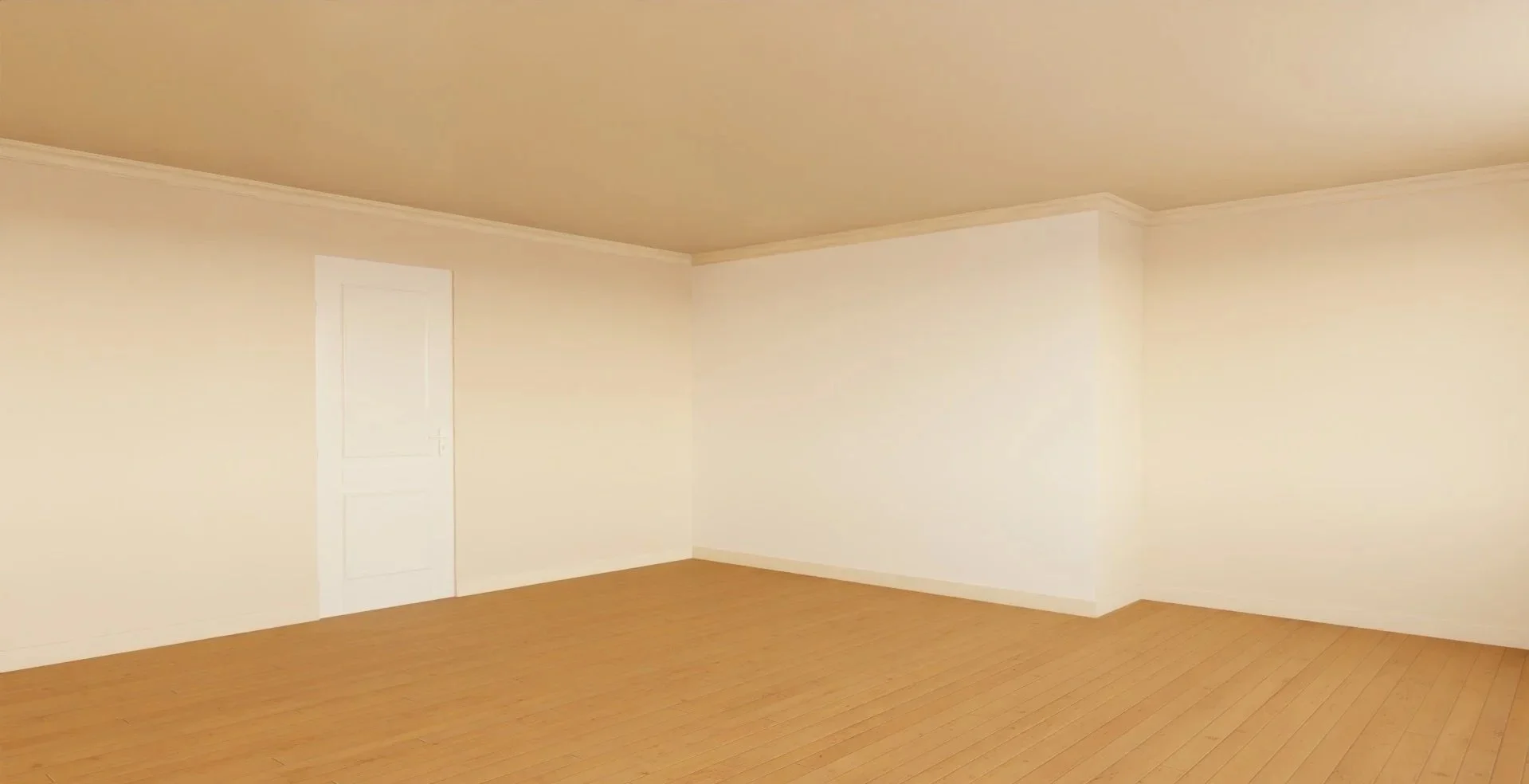 Cas de figure 3 - Logement neuf - AVANT - Salon, couloir, cuisine