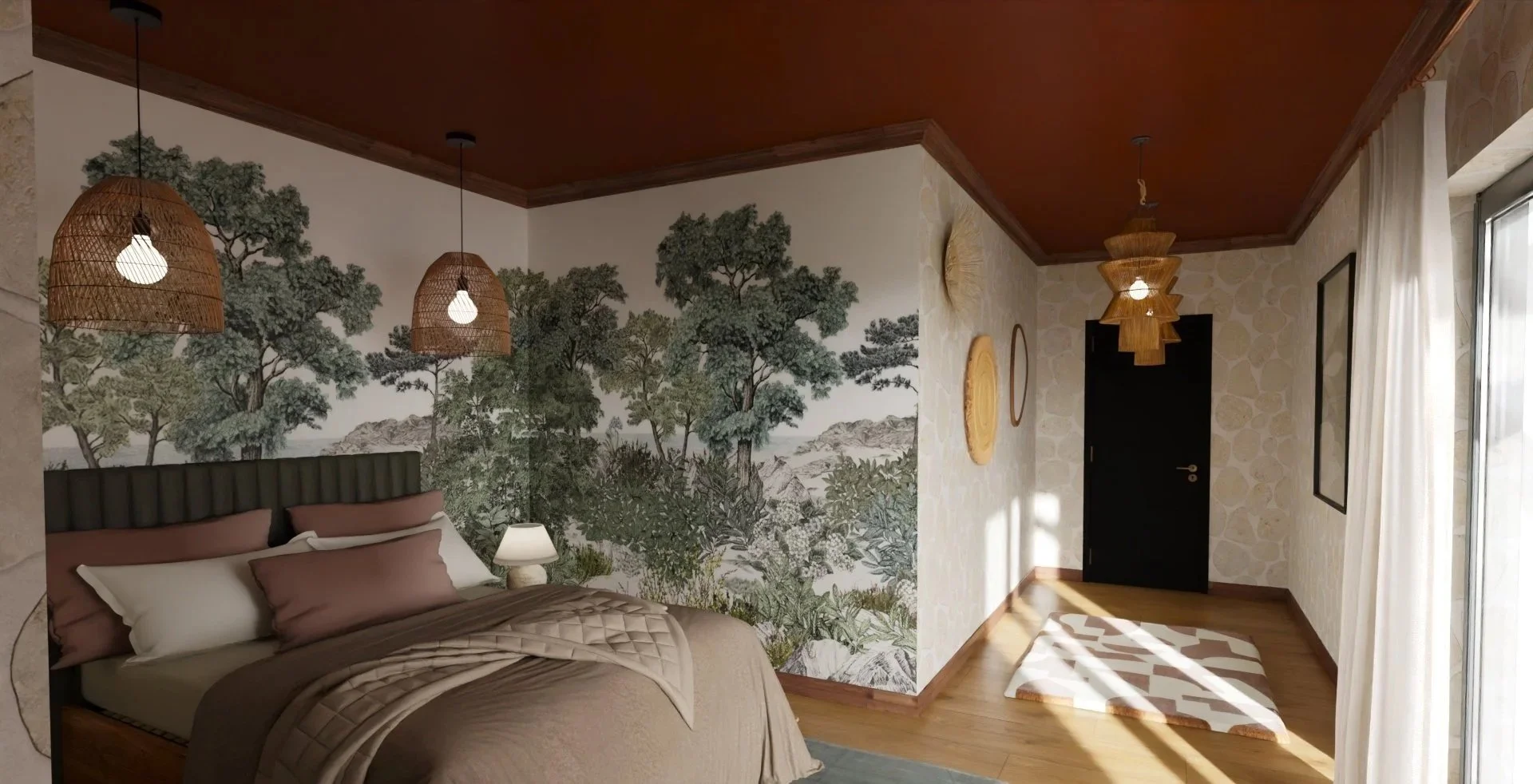 Projet Casa E Olivi - Vue 3D - Chambre d'ami