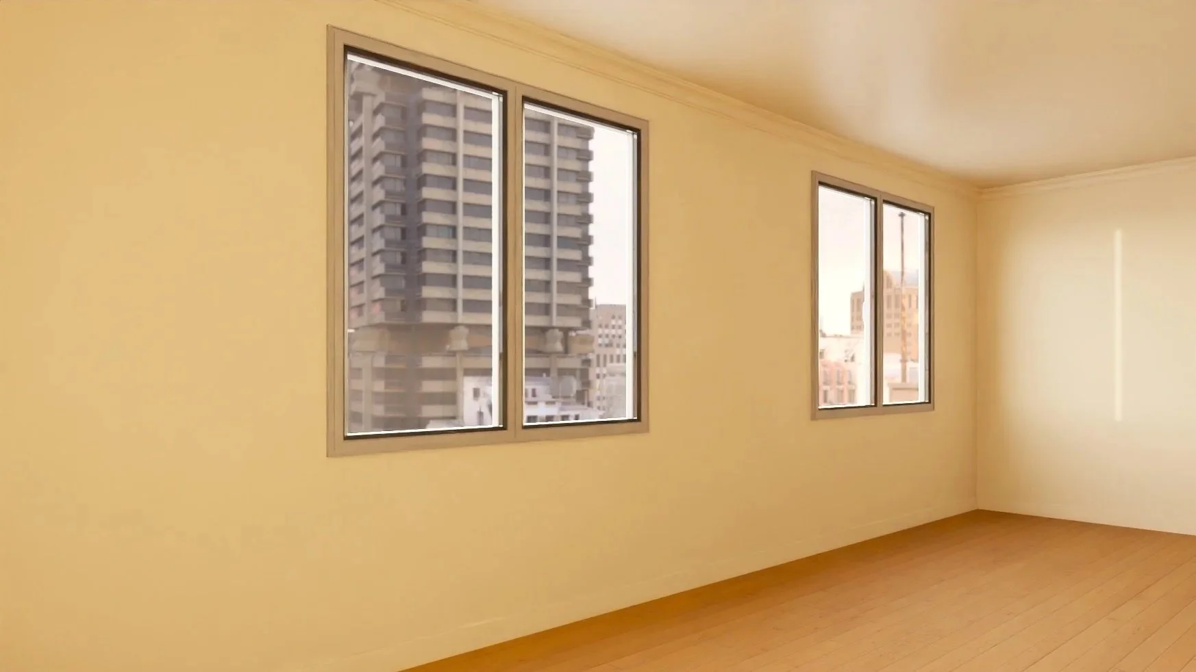 Cas de figure 3 - Logement neuf - AVANT - Salon