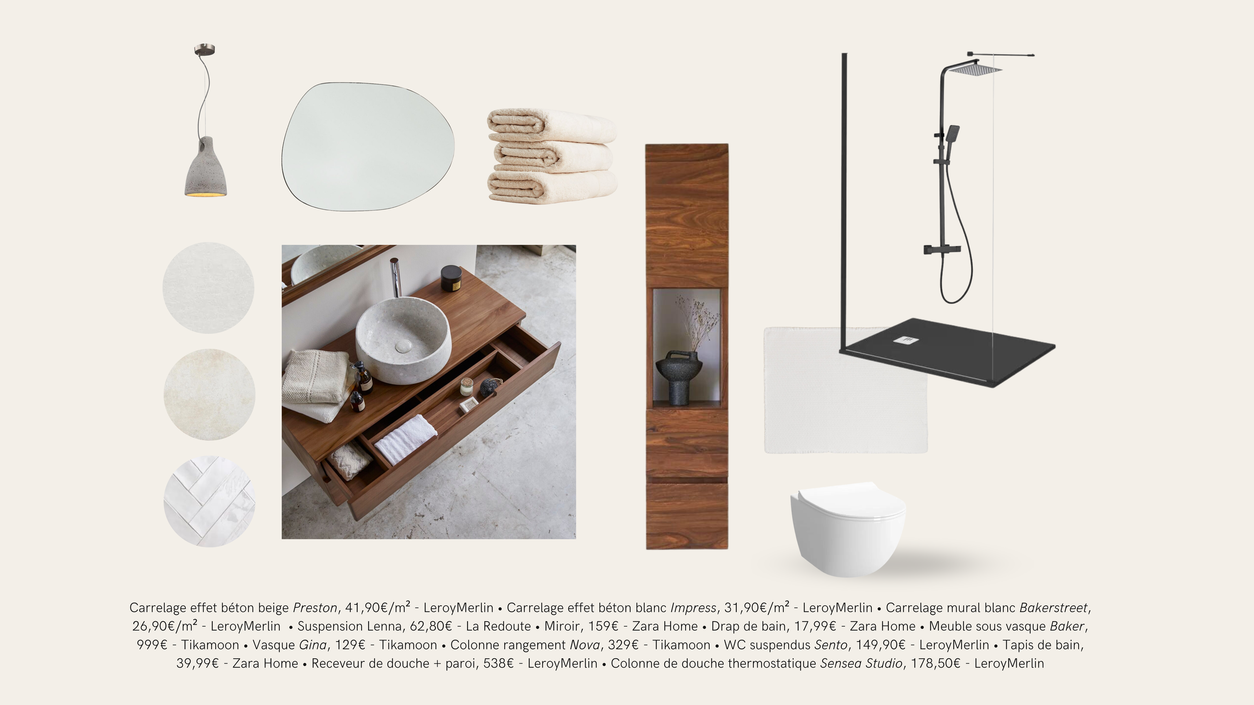 Projet Futura : En apesanteur - Planche sélection - Salle d'eau