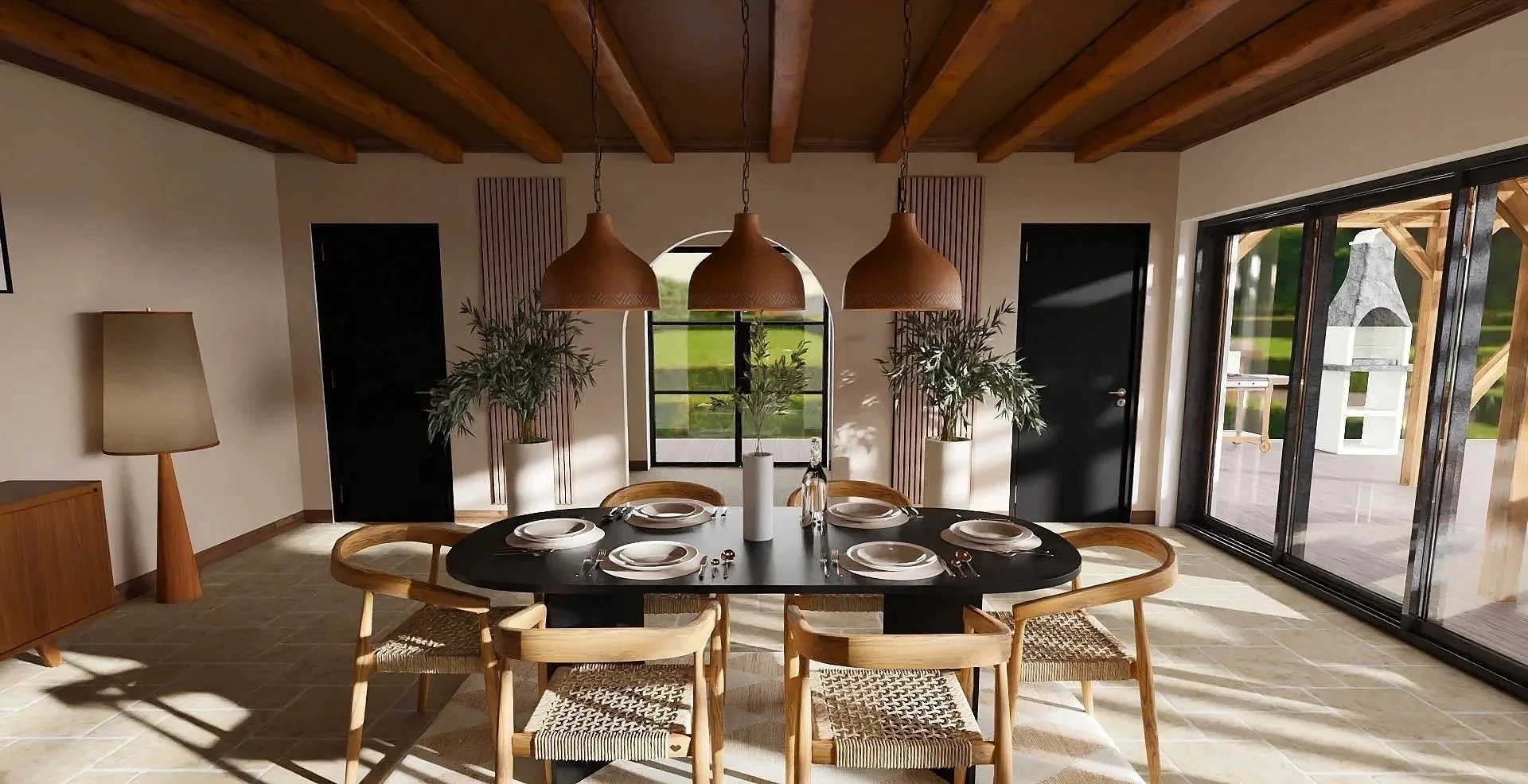 Projet d'aménagement et décoration d'une maison de campagne