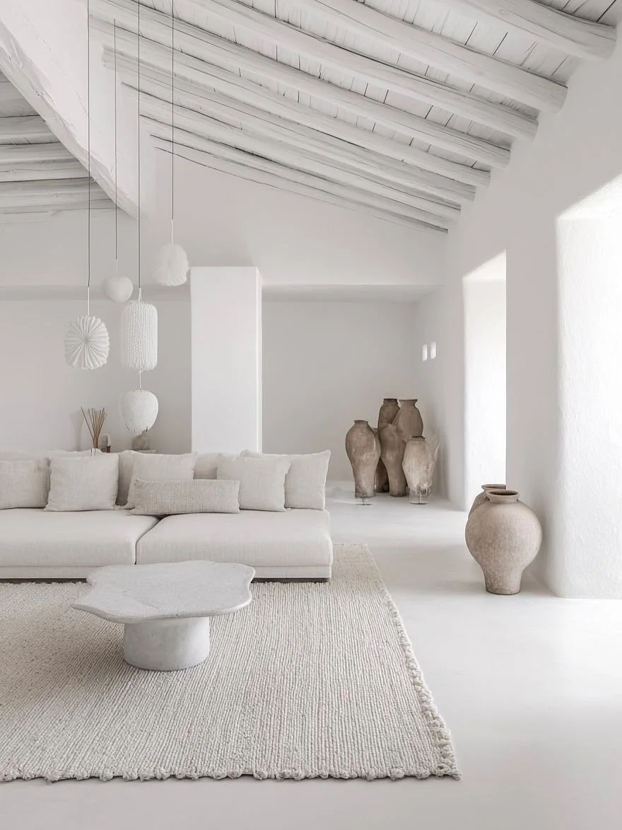 salon monochrome blanc manquant de contraste