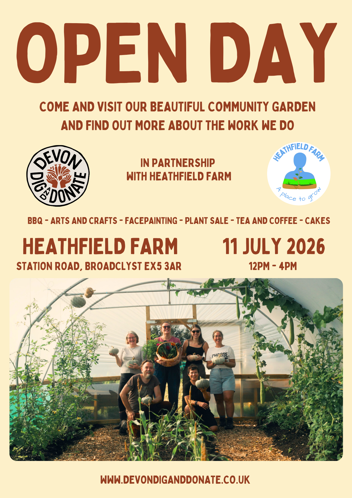 OPEN DAY - Devon Dig and Donate CIC in partnership with Heathfield Farm