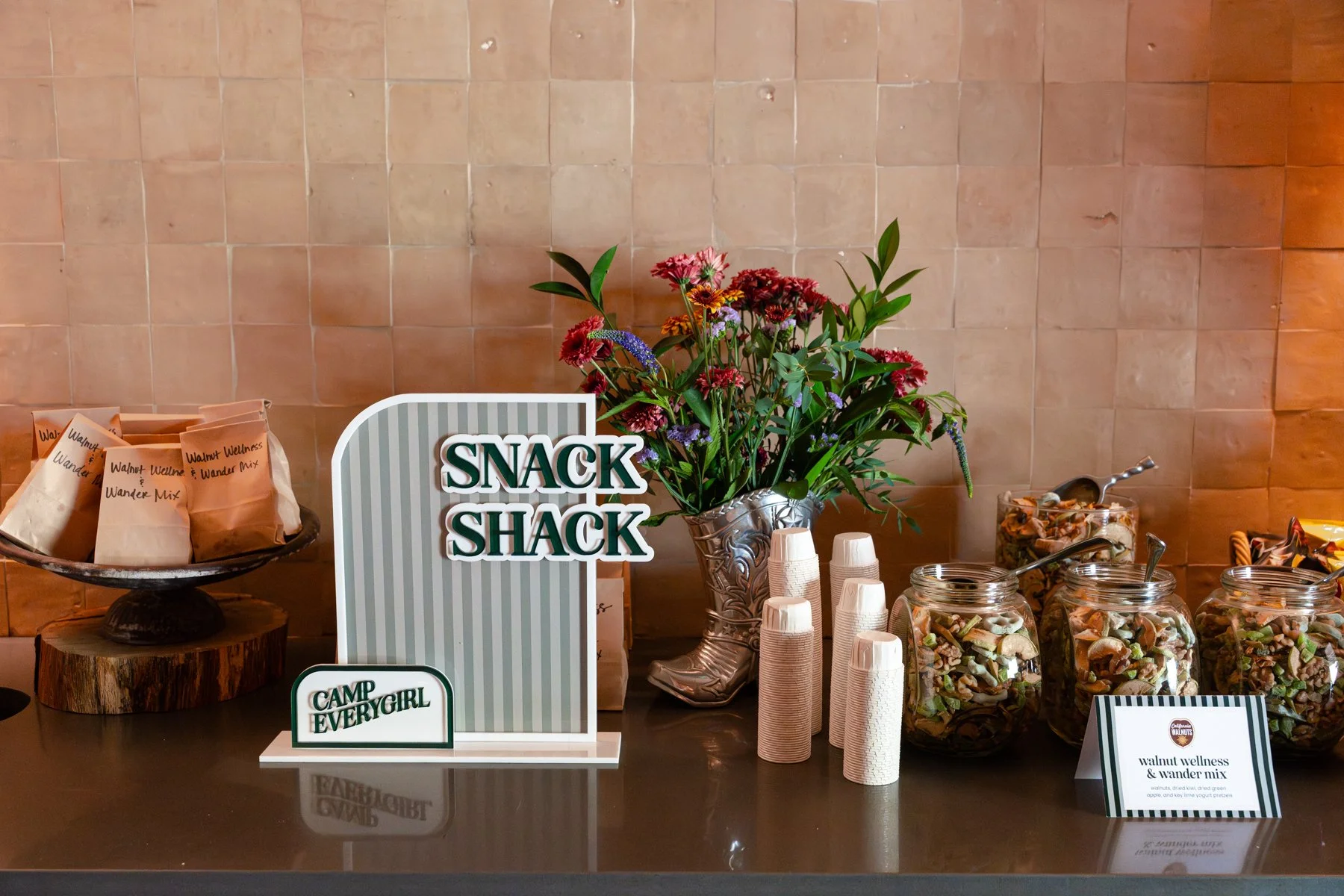 the Snack Shack is open from morning until midnight and offers quick sweet and salty snacks to grab and go