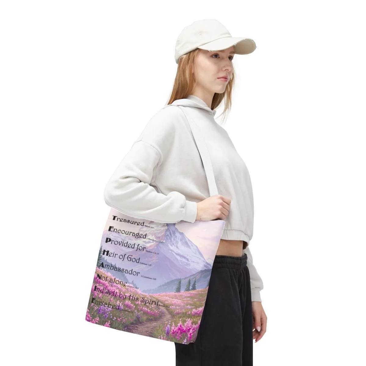template-blessd-personalized-name-art-polyester-tote-bag-pink-n-purple-flowers-w-mountains-4.jpg