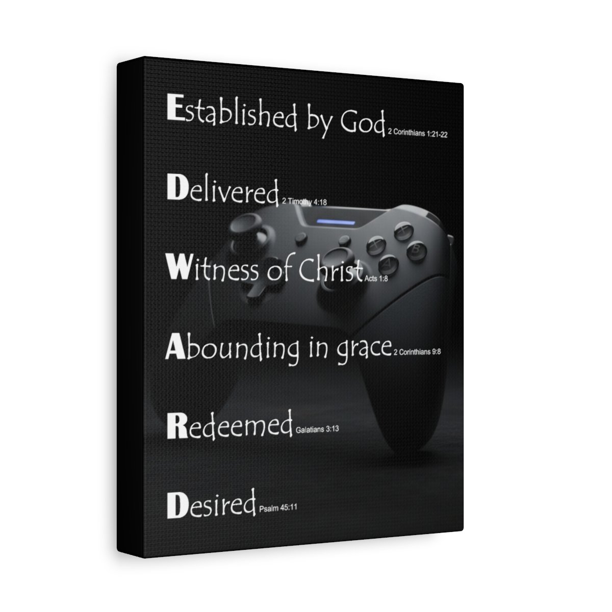 BlessD Personalized Name Art - 8×10 Canvas - Gaming