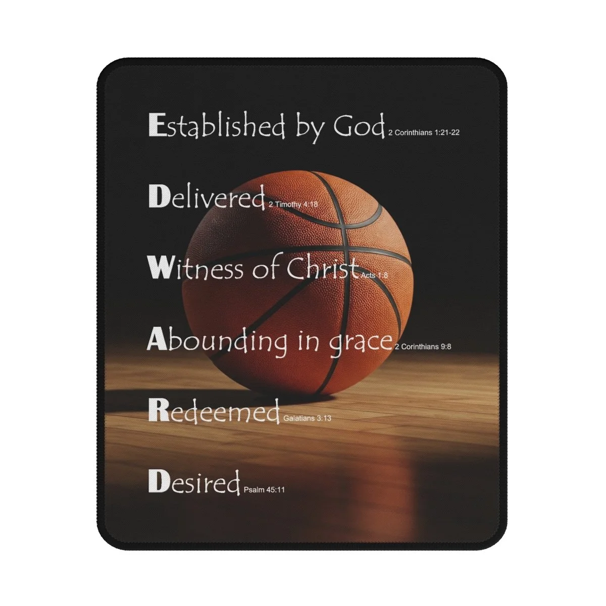 BlessD Personalized Name Art - Gaming Mouse Pad - Basketball