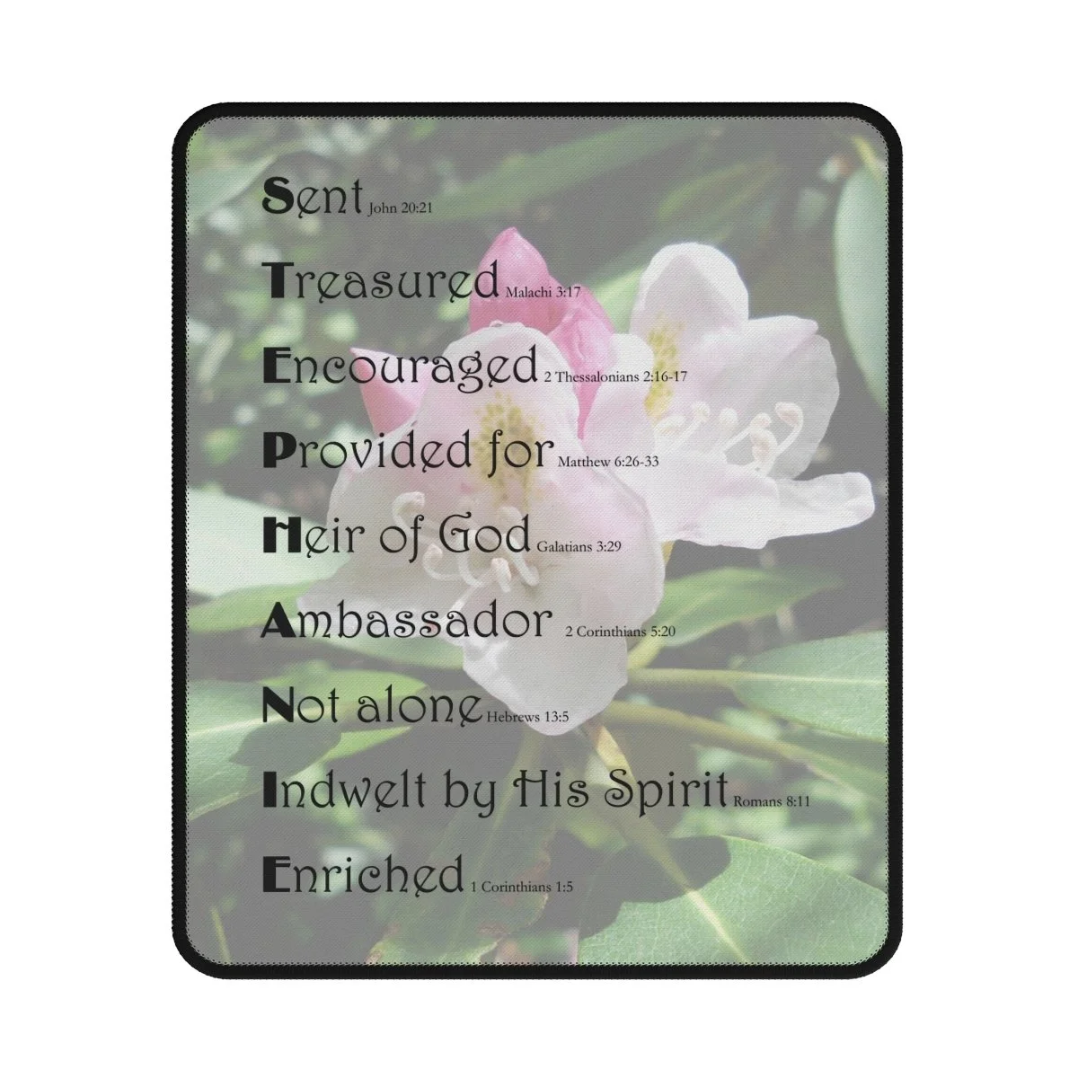 BlessD Personalized Name Art - Gaming Mouse Pad - Rhododendron