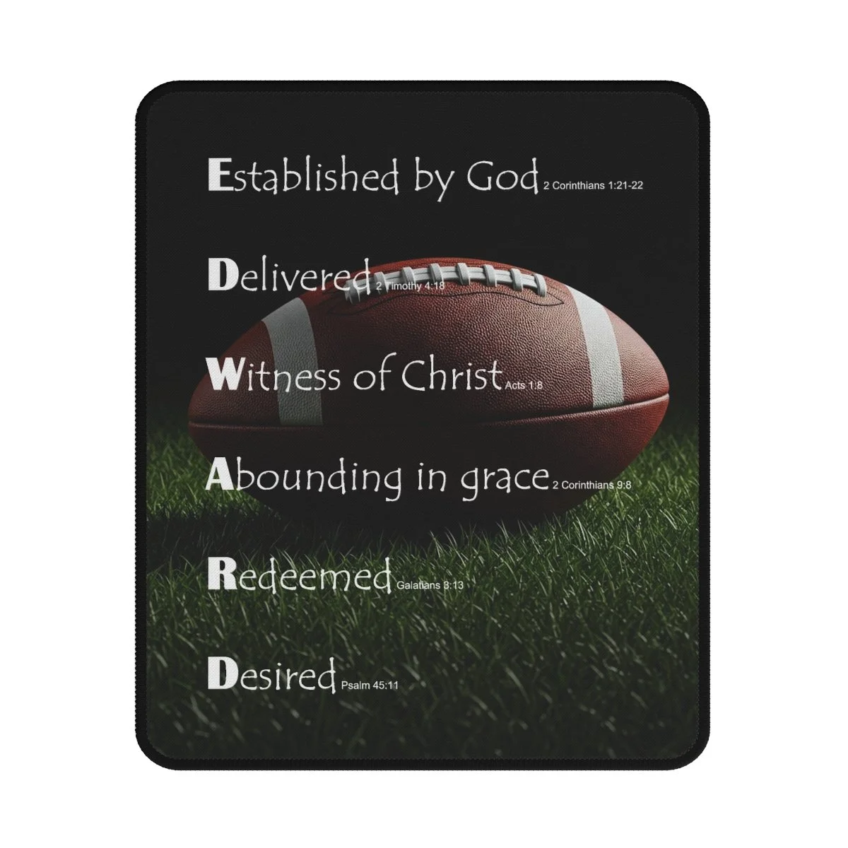 BlessD Personalized Name Art - Gaming Mouse Pad - Football