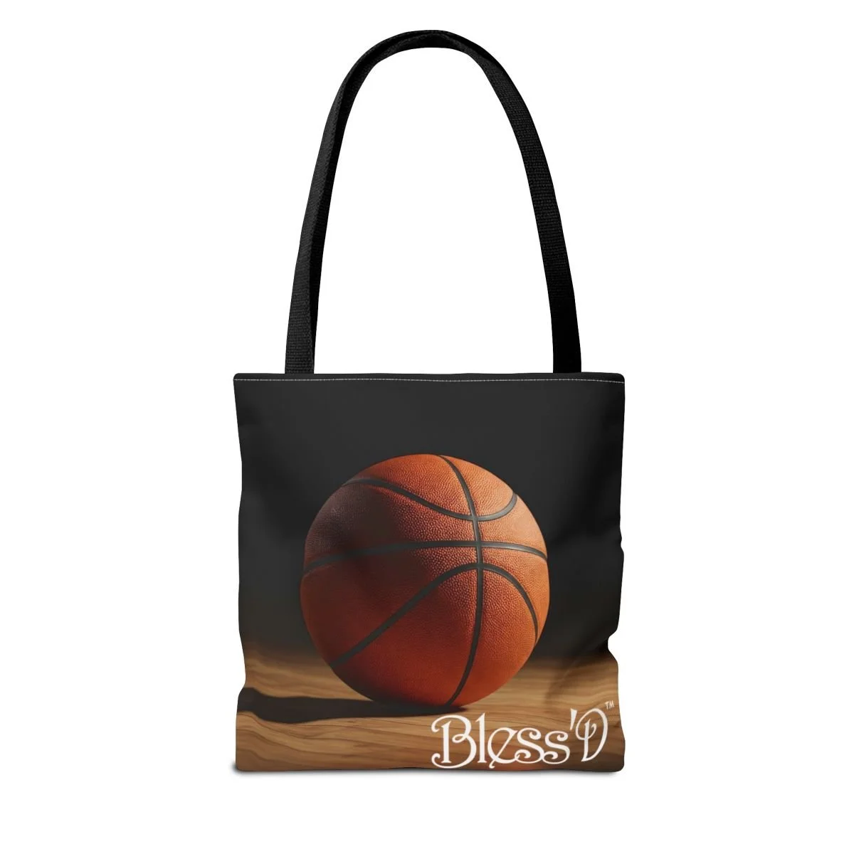 BlessD Personalized Name Art - Polyester Tote Bag - Basketball