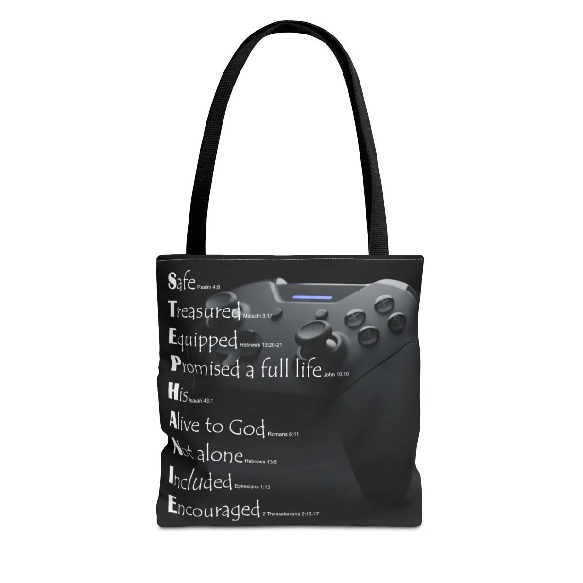BlessD Personalized Name Art - Polyester Tote Bag - Gaming