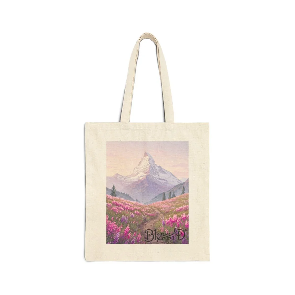 template-blessd-personalized-name-art-15x16-canvas-tote-bag-pink-n-purple-flowers-w-mountains-2.jpg