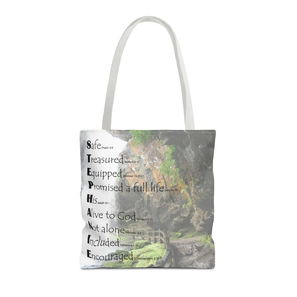 BlessD Personalized Name Art - Polyester Tote Bag -  Dry Falls