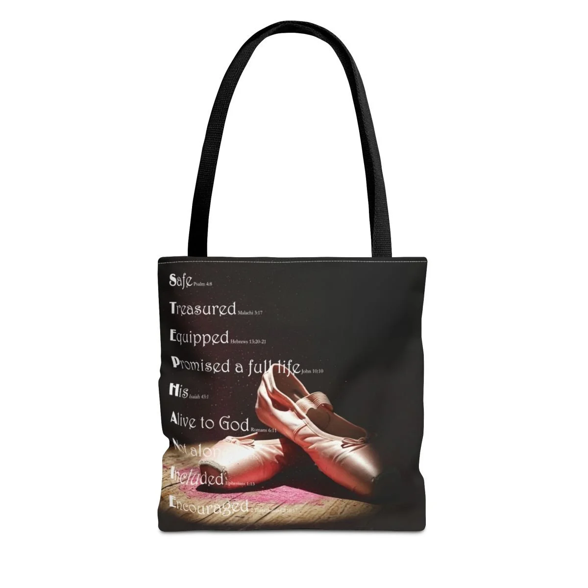 BlessD Personalized Name Art - Polyester Tote Bag - Ballet