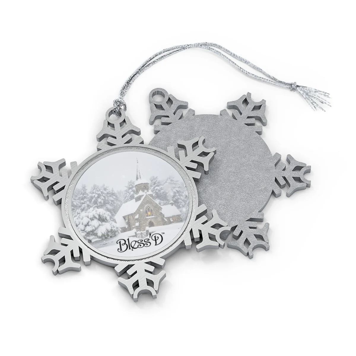 BlessD - Christmas Ornament - Church in Winter