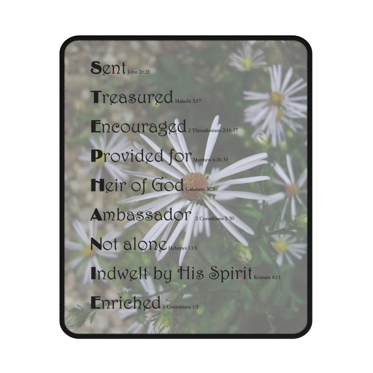BlessD Personalized Name Art - Gaming Mouse Pad - Linville Wildflowers