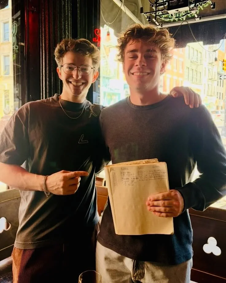 A little belated, but still well earned. ☀️🍻

Shoutout to @macmclean16 and @tcramer.14 for officially joining the ranks of the Early Morning Drinkers Society &mdash; punched in and on the books. 
For the uninitiated: E.M.D.S. (Early Morning Drinkers