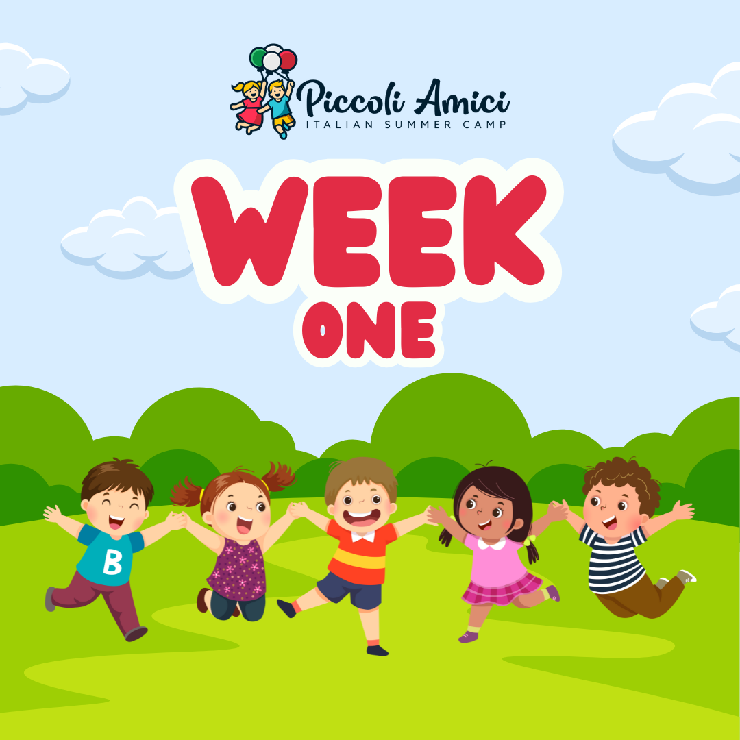 Week 1: Piccoli Amici Summer 2026 Registration (Week of July 6-10 2026)