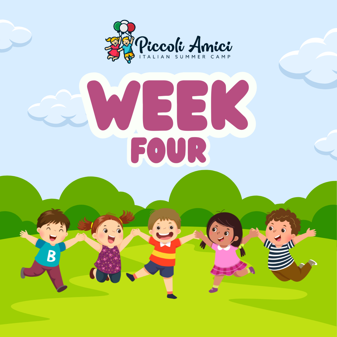 Week 4: Piccoli Amici Summer 2026 Registration (Week of July 27–31 2026)