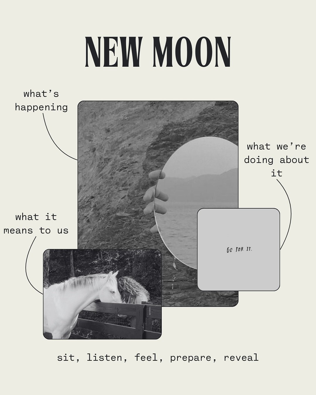 NEW MOON ENERGY - what&rsquo;s happening, what it means to us, what we&rsquo;re doing about it.

What&rsquo;s happening: a new lunar cycle nov. 20

What it means to us:
- Get real
- Tell yourself the truth
- Don&rsquo;t give away your truth and insti
