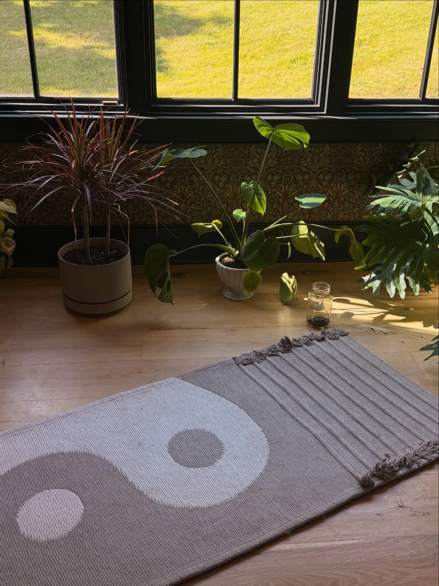 Build the corner. Lay down a mat, a candle, something that makes you happy. Decorate the altar. Show up messy. Show up often. Move, sweat and breathe through change, challenge, resistance, grief. That&rsquo;s where the magic lives. The magic lives in