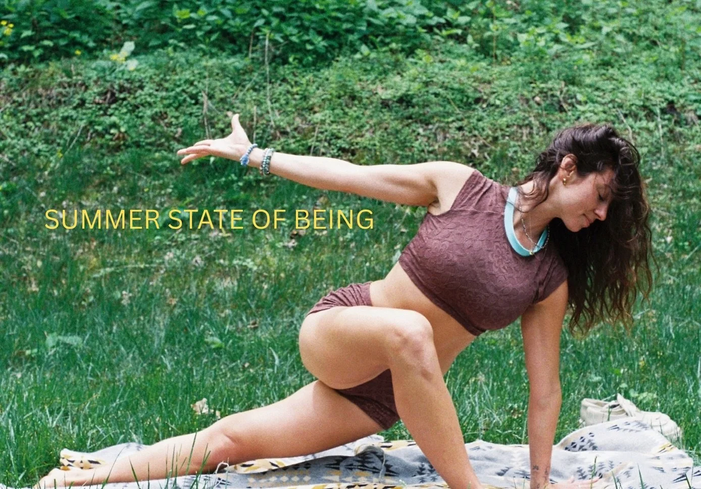 A summer capsule collection to inspire movement, meditation, regulation &amp; nourishment that flows with the summer season &mdash; playful, hot, take it anywhere, high energy, deeply grounding. 

Flow &amp; strength, meditations, seasonal recipes. A