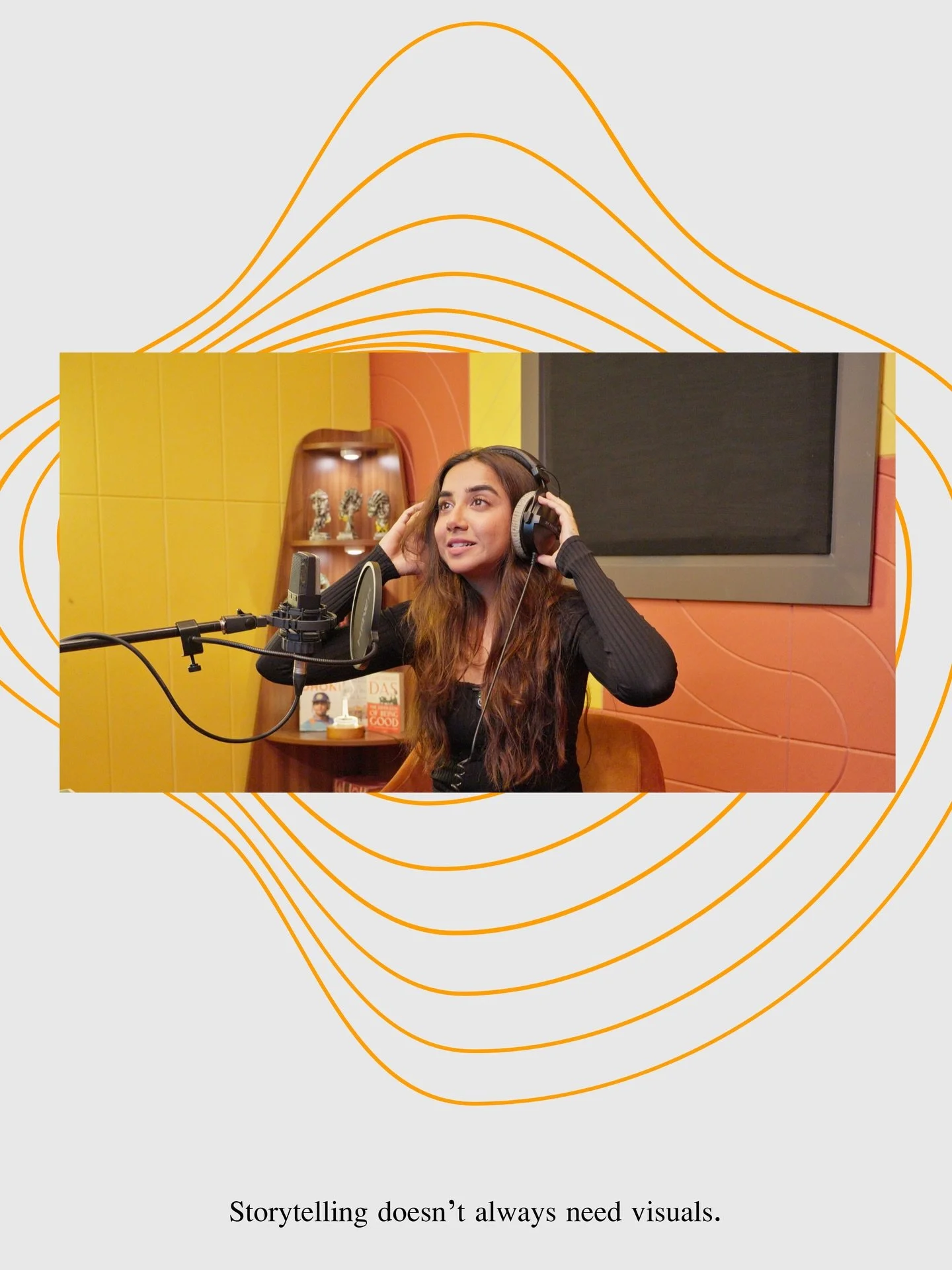 Some stories don&rsquo;t need a screen.
They need a listener.

For the audiobook of Too Good To Be True by @mostlysane, we focused on nuances.

Created in collaboration with @audible_in this was storytelling without spectacle.
Just intention, craft, 