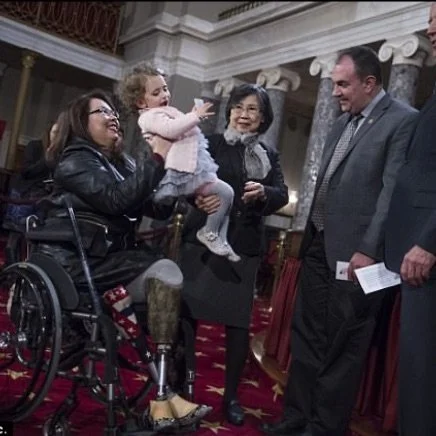 Sen. Tammy Duckworth and daughter