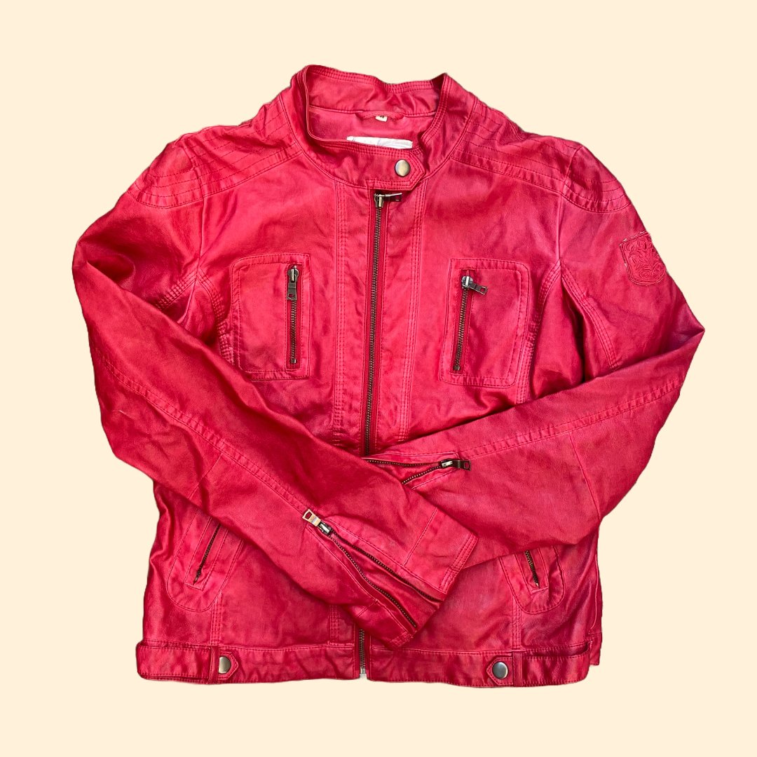 RED LEATHER JACKET
