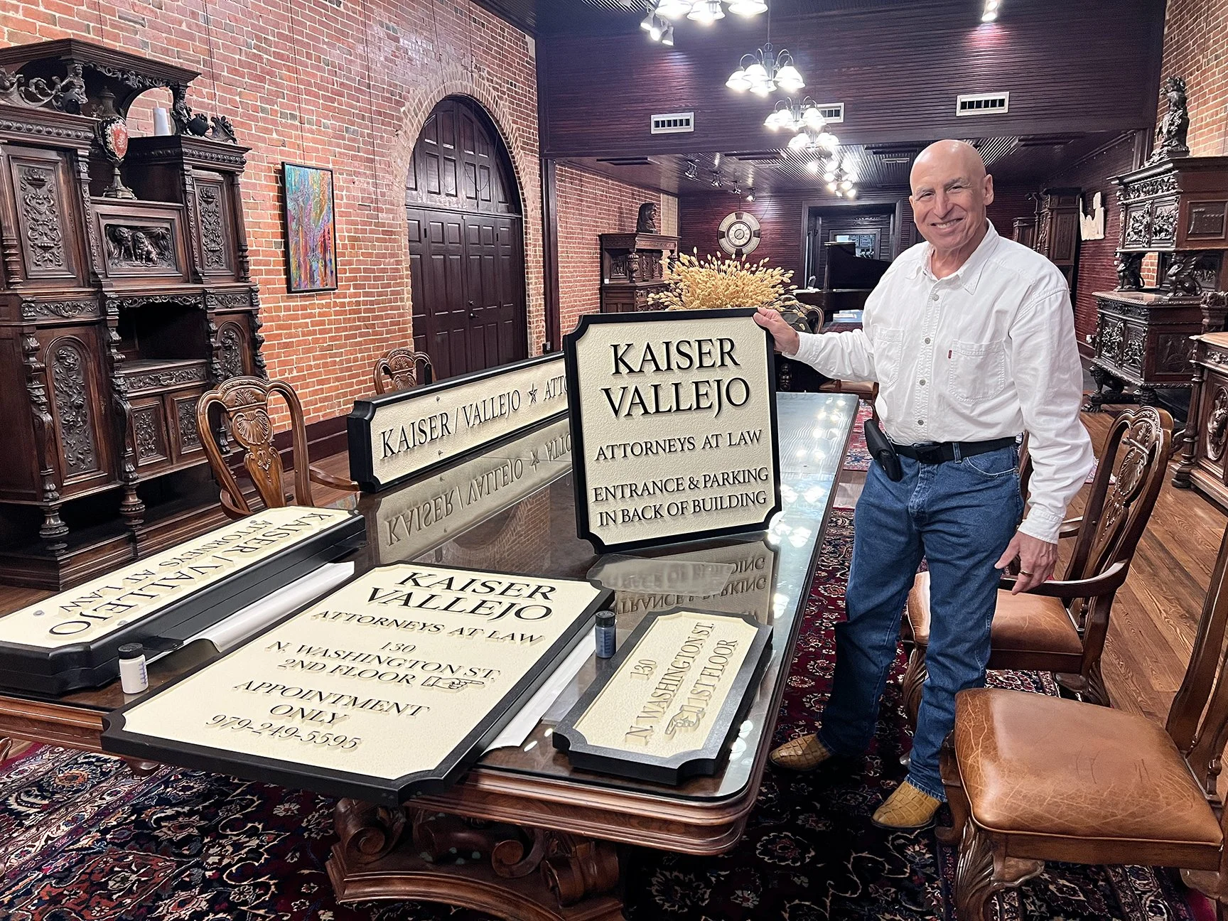 Kaiser Vallejo Law, "The Best Little Law House in Texas". They have been in front of the Supreme court and every court below it and cover Real Estate, Criminal, and others. They are in La Grange, Texas. 