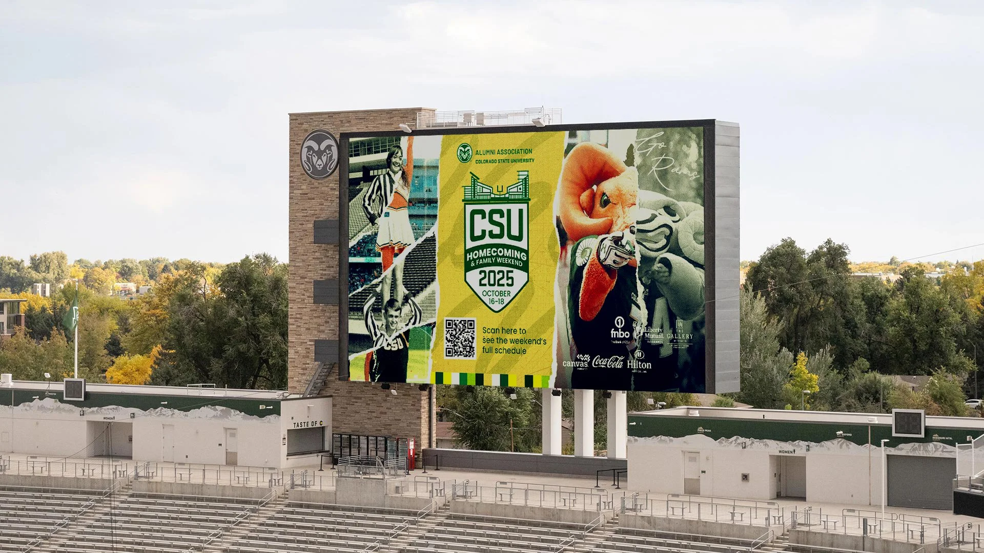 General HCFW 1920x1080 digital screen as part of the toolkit. Used on TVs across campus