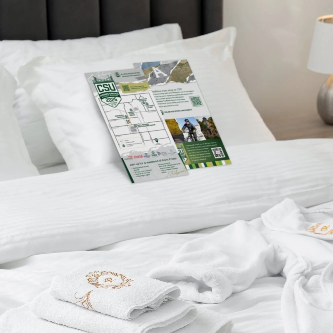 Hotel print piece as part of the toolkit. Distributed to partner hotels in the community during the weekend